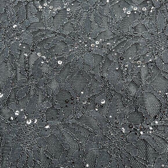 Lauren Ralph Lauren Black Lace Maxi Dress Evening Gown Sequin Detail Formal 2 - Picture 10 of 11